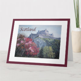 Tarjeta Edinburgh Castle Scotland fine art de Pola.B.Alex