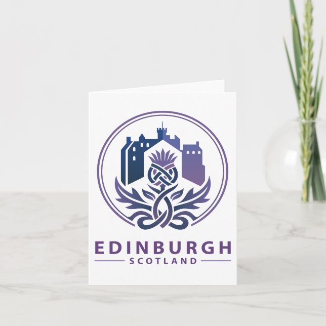 Tarjeta Edinburgh Scotland United Kingdom (Anverso)