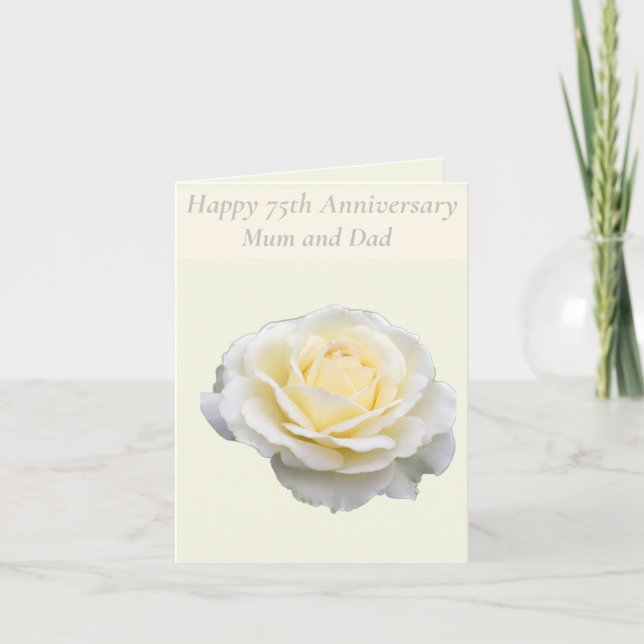 Tarjeta Editable 75° Aniversario (Anverso)