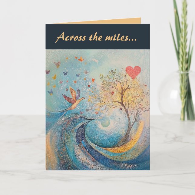 Tarjeta Editable a través del El día de San Valentín Miles (Anverso)