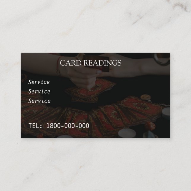 TARJETA EDITABLE DE LECTURA DE TAROTE (Anverso)