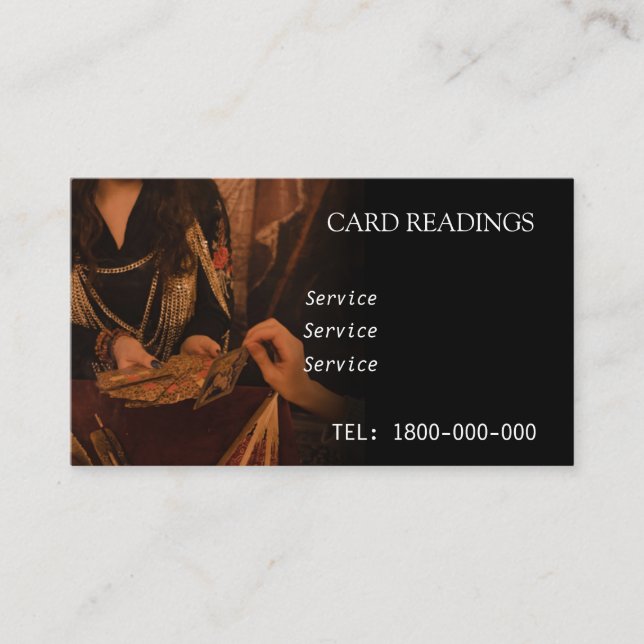 TARJETA EDITABLE DE LECTURA DE TAROTE (Anverso)