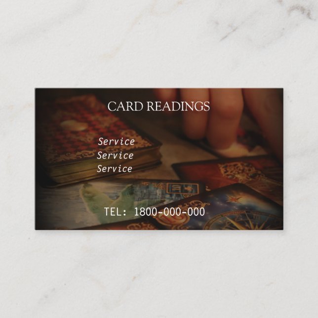 TARJETA EDITABLE DE LECTURA DE TAROTE (Anverso)