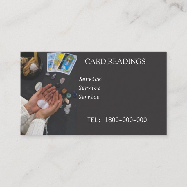 TARJETA EDITABLE DE LECTURA DE TAROTE (Anverso)