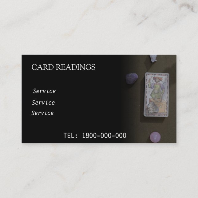 TARJETA EDITABLE DE LECTURA DE TAROTE (Anverso)