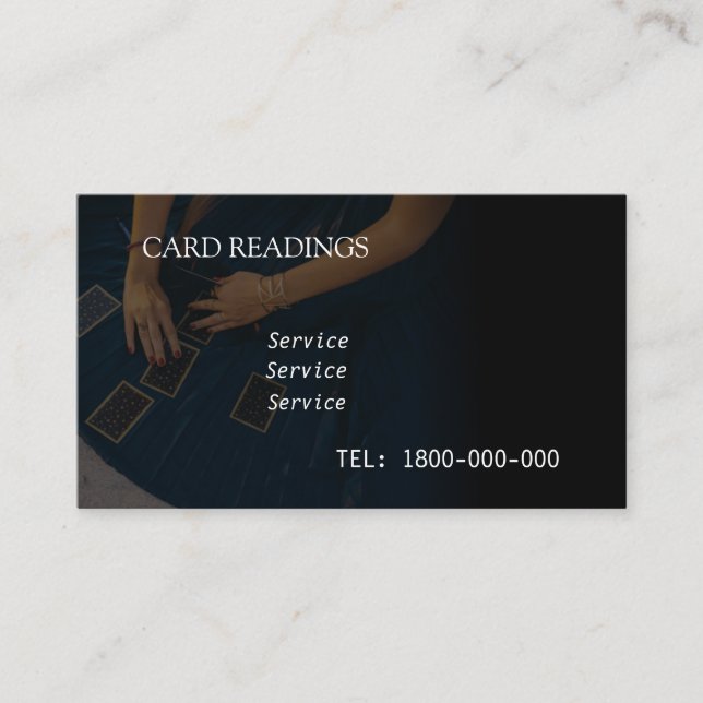 TARJETA EDITABLE DE LECTURA DE TAROTE (Anverso)