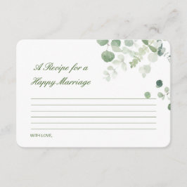 Tarjeta editable de receta para una feliz tarjeta 