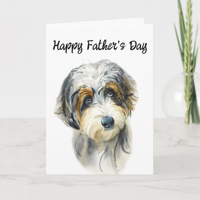 Tarjeta editable del Día del Padre para Papá de Au (Anverso)