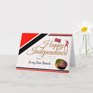 Tarjeta Editable Feliz Independencia amigo mío de Trinidad