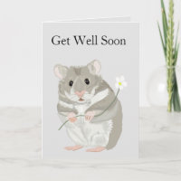 Editable Gris y Hamster Blanco Cute se pone bien p