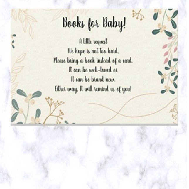 Tarjeta Editable Leaves Babys Library (Subido por el creador)