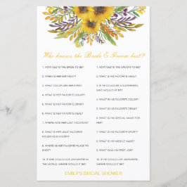 Tarjeta editable que conoce mejor a la novia y a G