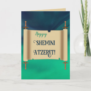 Tarjeta Editable Shemini Atzeret