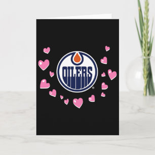 Tarjeta Edmonton Oilers Amor de San Valentín Nhl Licencia