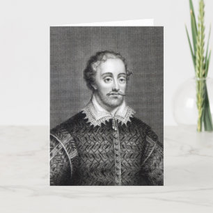 Tarjeta Edmund Spenser, grabado por la lectura de Burnet