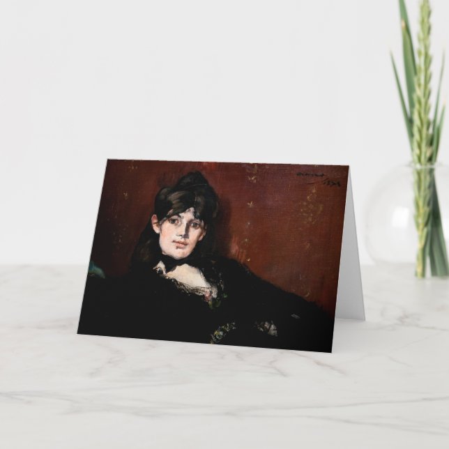 Tarjeta Edouard Manet - Berthe Morisot Reclinada (Anverso)