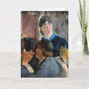 Tarjeta Edouard Manet - Camarera Sirviendo Cerveza