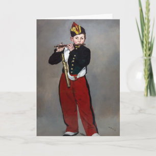 Tarjeta Edouard Manet - El Flautista / Joven Flautista