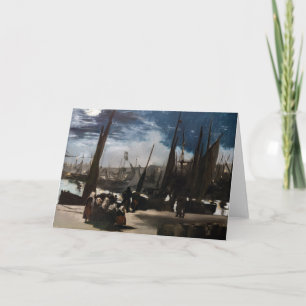 Tarjeta Edouard Manet - El puerto de Boulogne a la luz de 
