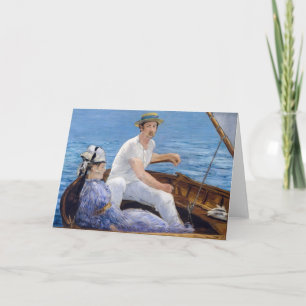 Tarjeta Edouard Manet - En barca