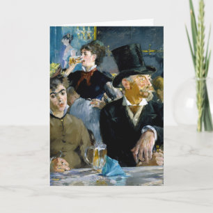 Tarjeta Edouard Manet - En el café