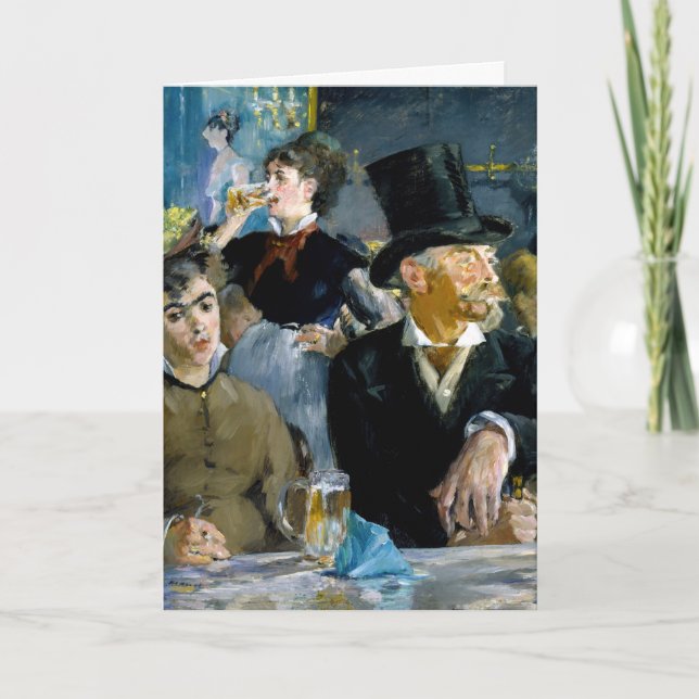 Tarjeta Edouard Manet - En el café (Anverso)