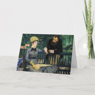 Tarjeta Edouard Manet - En el Invernadero