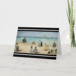 Tarjeta Edouard Manet - En la playa, Boulogne-sur-Mer