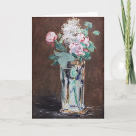 Tarjeta Edouard Manet - Flores en una bolsa de cristal