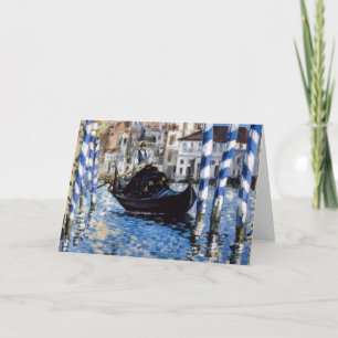 Tarjeta Edouard Manet - Gran Canal, Venecia