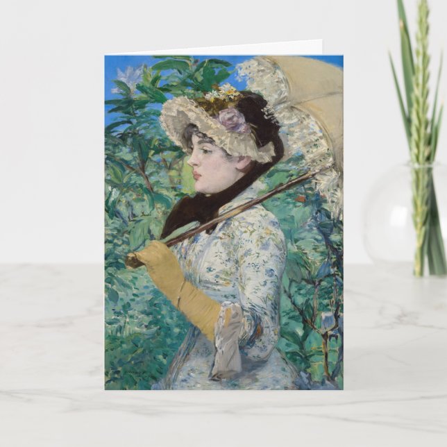 Tarjeta Edouard Manet - Jeanne / Primavera (Anverso)