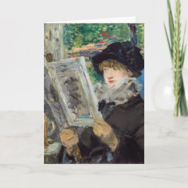 Tarjeta Edouard Manet - Mujer leyendo