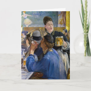 Tarjeta Edouard Manet - Rincón de un Café-Concert