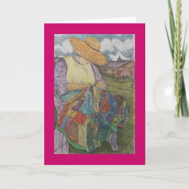 Tarjeta edredón de remiendo (Anverso)