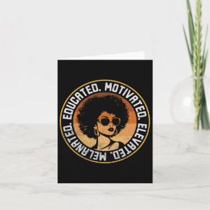 Tarjeta Educado Motivado Elevado Melanizado Bhm Afro Bla