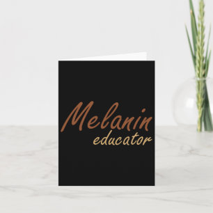 Tarjeta Educador de Melanin para la drogadicción Maestros