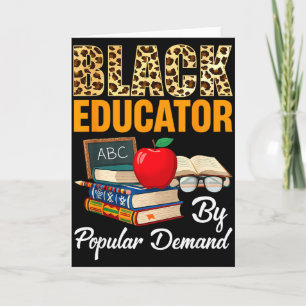 Tarjeta Educador negro Mes de la historia negra América af