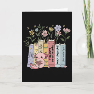 Tarjeta Educadores de maestros amantes de la lectura que a