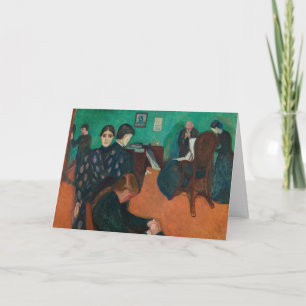 Tarjeta Edvard Munch - Muerte en el Sickroom v1