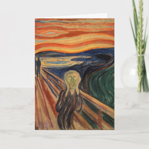 Tarjeta Edvard Munch Pintando El Grito (Skrik) 1910