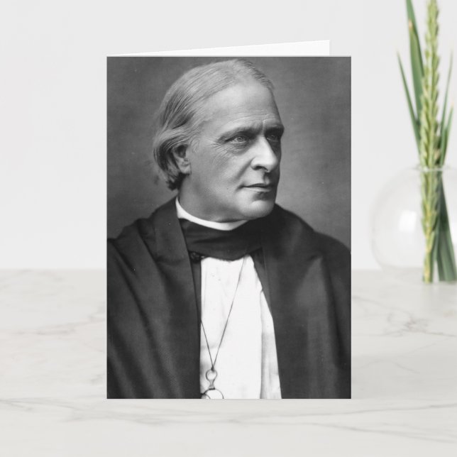 Tarjeta Edward Benson blanco, arzobispo de Cantorbery (Anverso)