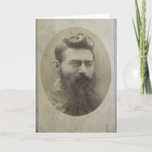 Tarjeta Edward (Ned) Kelly, edad 25