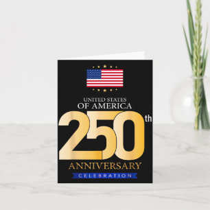 Tarjeta EE. UU. 250 años de libertad patriótica América 25