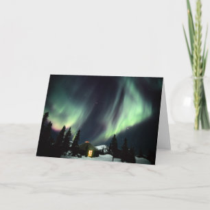 Tarjeta EE.UU., Alaska, Chena Hot Springs.Aurora