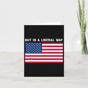 Tarjeta Ee.Uu. Pero De Forma Liberal 4 De Julio Feminista