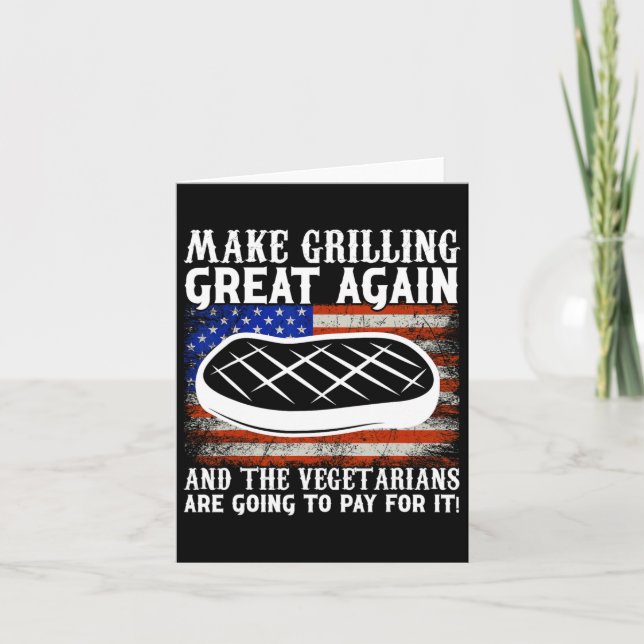 Tarjeta Ee. Uu. Trump Bbq Byrbecus (Anverso)