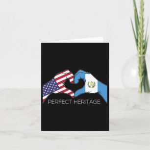 Tarjeta Ee.Uu. Y Guatemala Guatemalteco Estadounidense Per