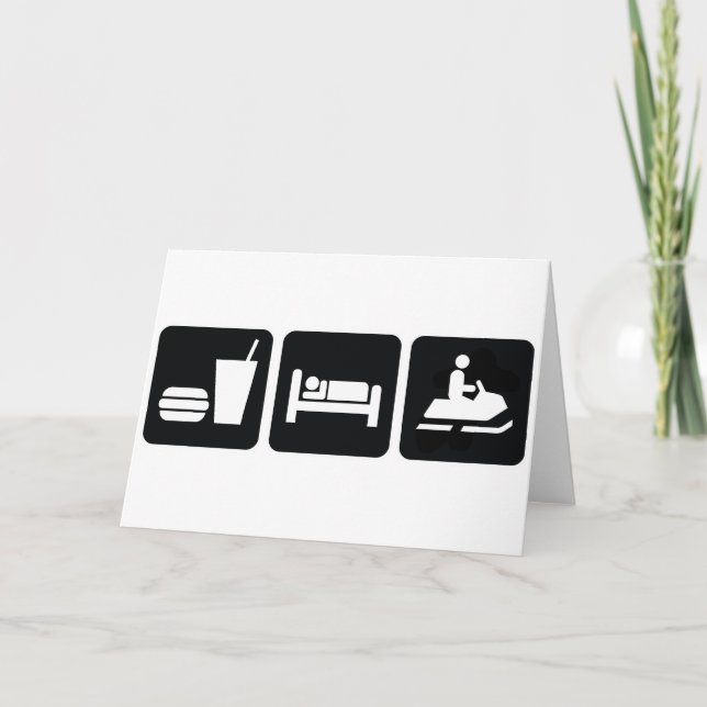 Tarjeta Eee Sleep Snowmobile (Anverso)