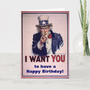 Tarjeta "EEUU - Feliz cumpleaños"