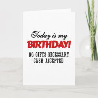 Efectivo por Cumpleaños Aceptado
